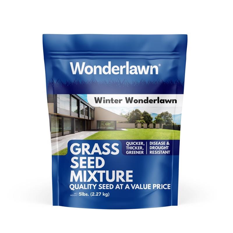 Barenbrug 24048 Winter Wonderlawn Italian/Perennial Ryegrass Partial Shade/Sun Grass Seed 5 lb