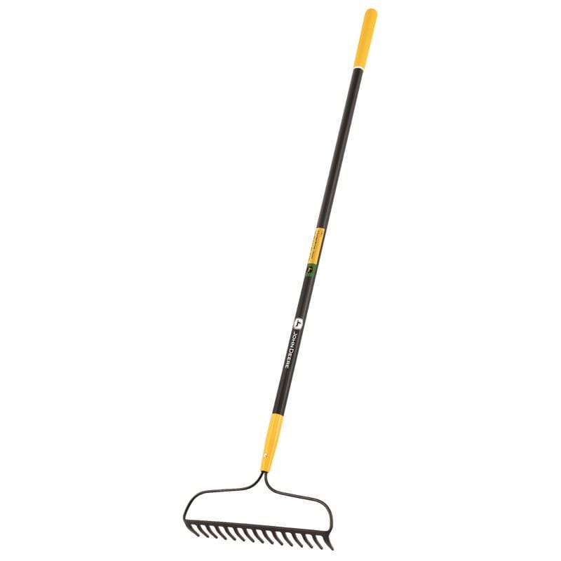 John Deere R-15AMFX-JD 66 in. 15 Tine Steel Bow Rake Fiberglass Handle