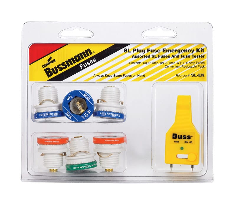 Bussmann SL-EK 30 amps Plug Fuse Kit 7 pk