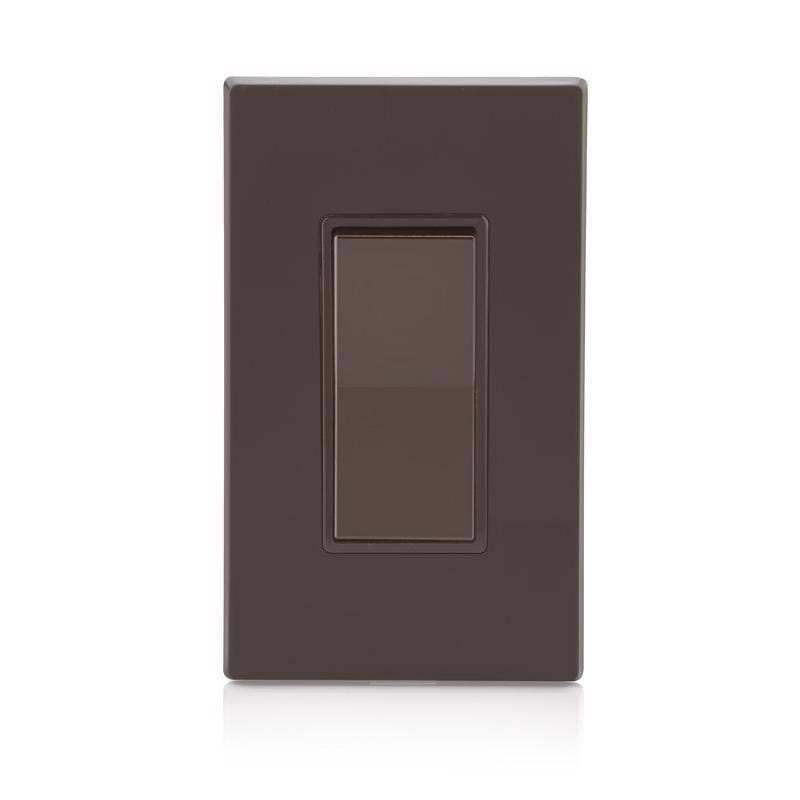 Leviton 5601-D Decora 15 amps Single Pole Rocker Switch Brown 1 pk