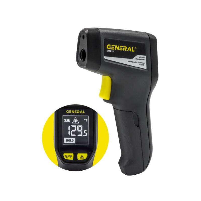 General IRT215 662 deg Infrared Thermometer 7 in. L X 3.3 in. W Black