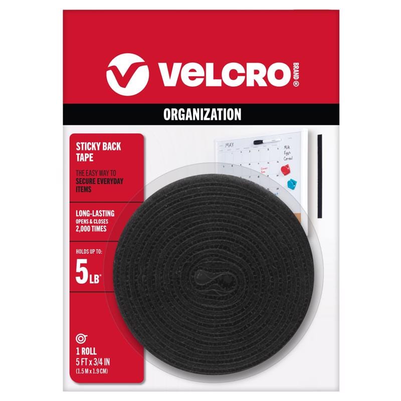Velcro Brand 90086 Sticky Back Medium Nylon Hook and Loop Fastener 60 in. L 1 pk
