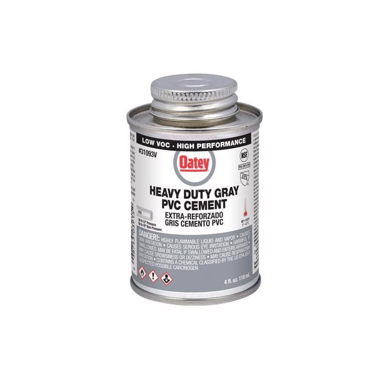 Oatey 31093V Gray Cement For PVC 4 oz