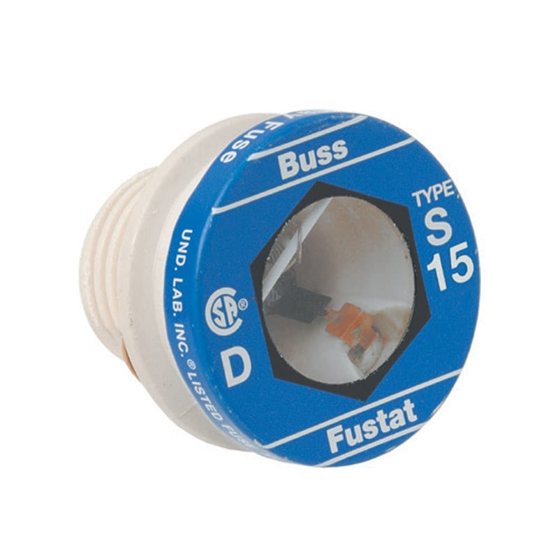 Bussmann S-15 15 amps Dual Element Tamper Proof Plug 4 pk