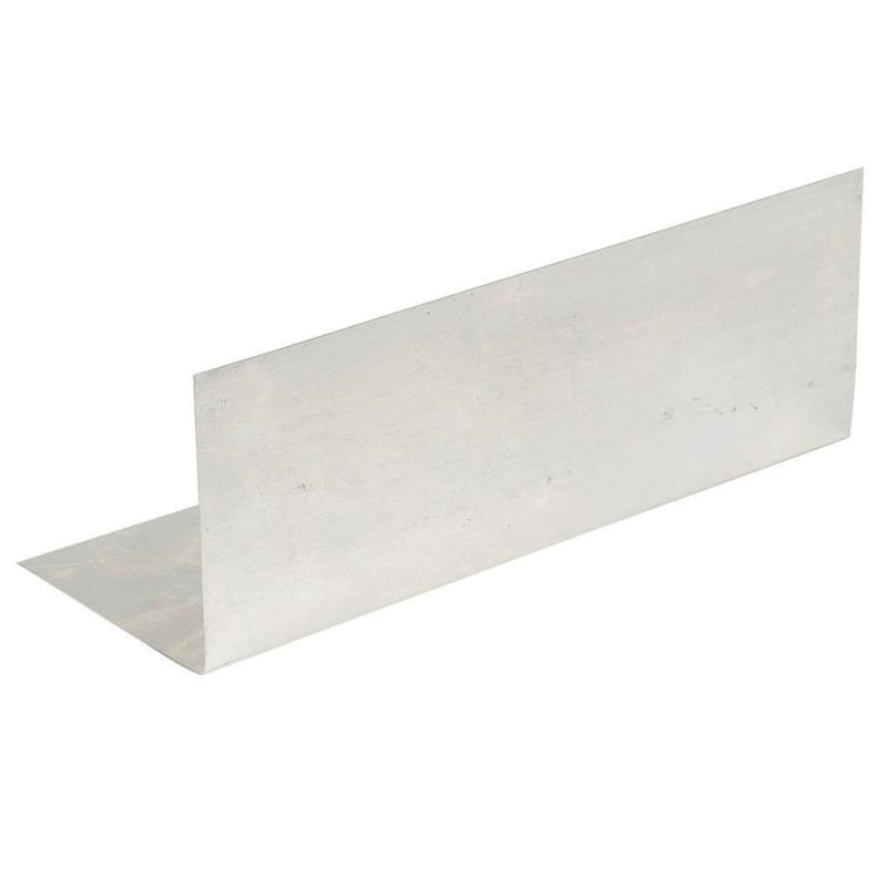 Amerimax 68708BX 4 in. W X 8 in. L Aluminum Pre-Bent Step Flashing Silver