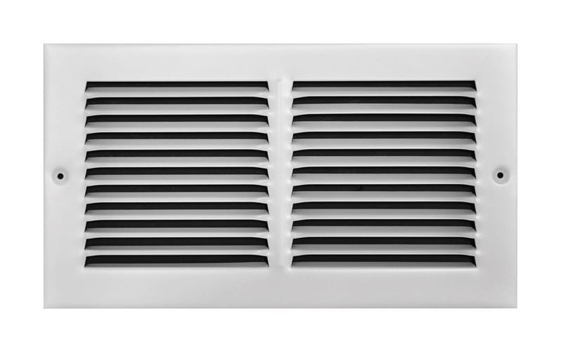 Tru Aire C17012X06 6 in. H X 12 in. W 1-Way Powder Coat White Steel Return Air Grille