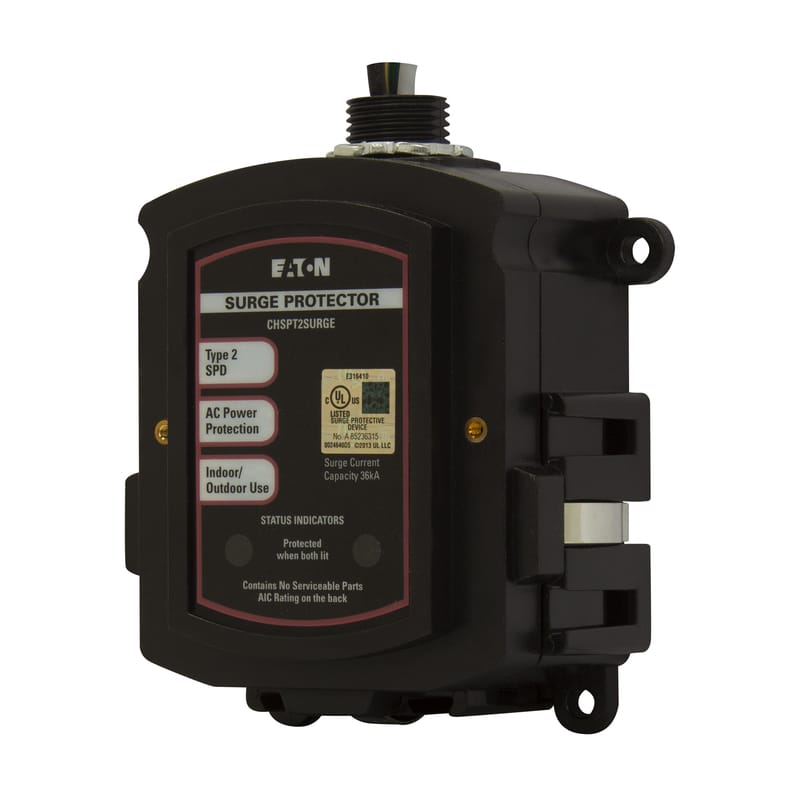 Eaton CHSPT2SURGE10 2 ft. L 0 outlets Surge Protector Black 1890 J