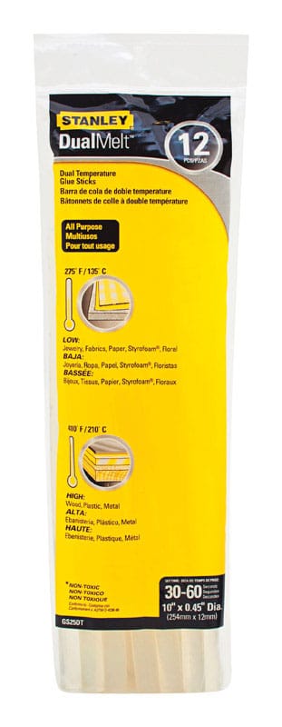 Stanley GS25DT 0.45 in. D X 10 in. L Glue Sticks Clear 12 pk