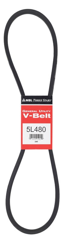 Mitsuboshi 5L480A FHP General Utility V-Belt 0.63 in. W X 48 in. L For Fractional Horsepower Motors