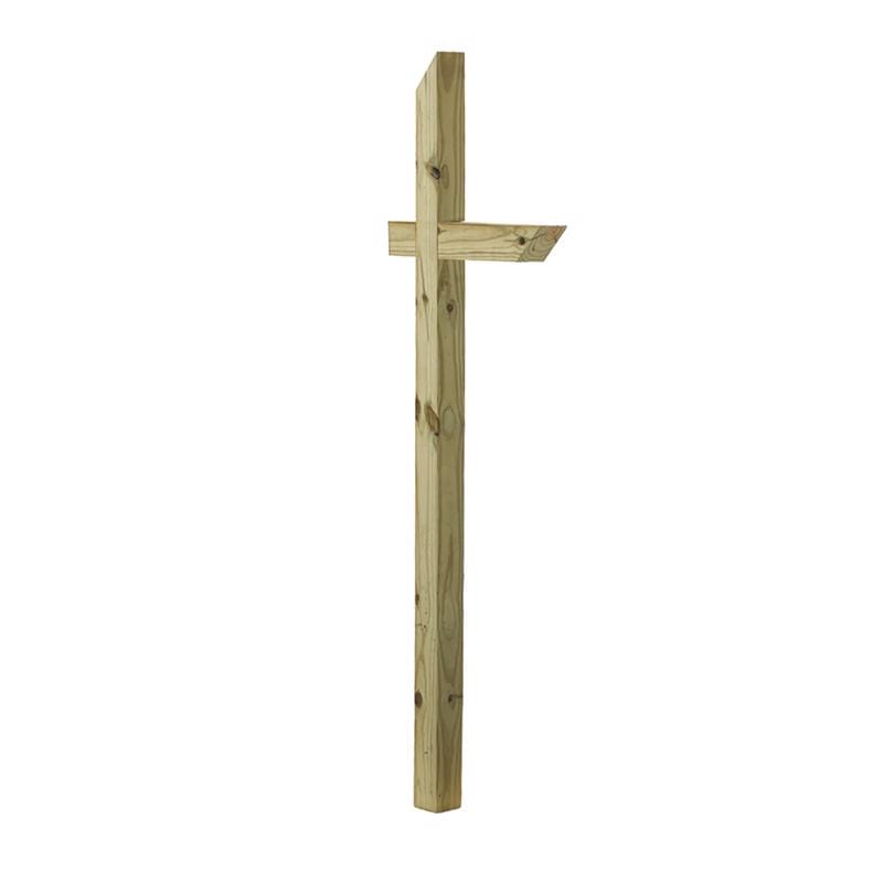 ProWood 106053 72 in. Natural Brown Pressure Treated Wood Mailbox Post