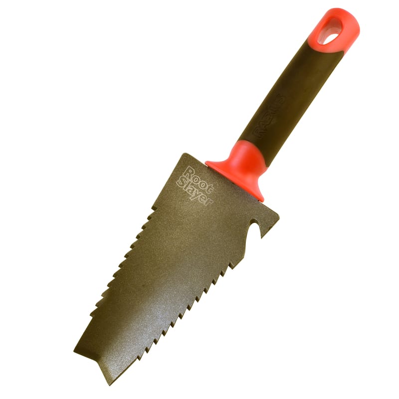 Radius Garden 17011 Root Slayer 12.75 in. Carbon Steel Hand Trowel Poly Handle
