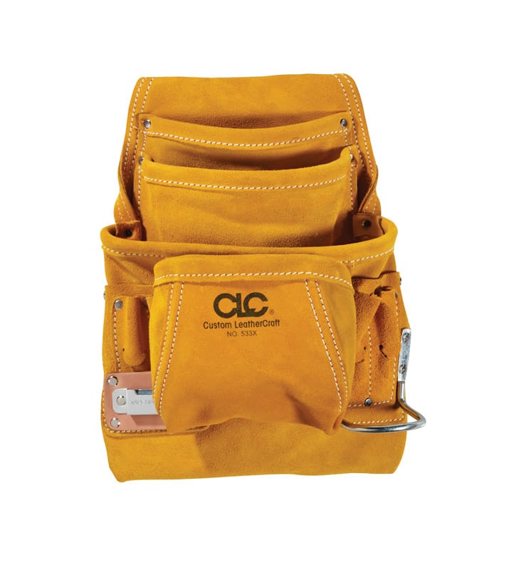 CLC 533X 7.75 in. W X 16 in. H Leather Tool Pouch 10 pocket Tan 1 pc