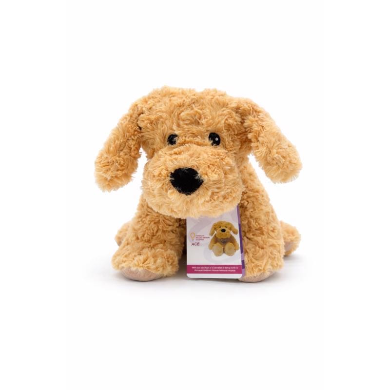Warmies CMNDOG-ACE Dog Stuffed Animals Brown
