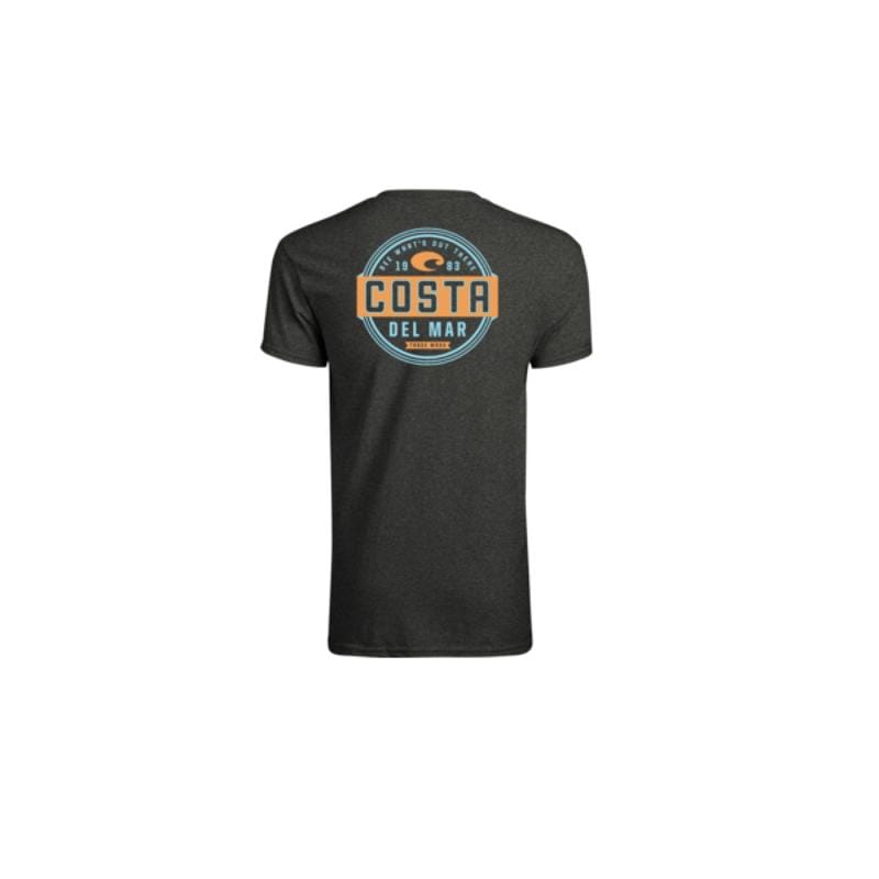 Costa FQA400022-25U2X XXL Short Sleeve Men's Crew Neck Dark Heather Prado Tee Shirt