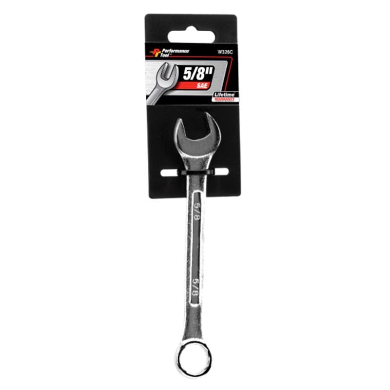 Performance Tool W326C 5/8 in. X 5/8 in. 12 Point SAE Combination Wrench 1 pc