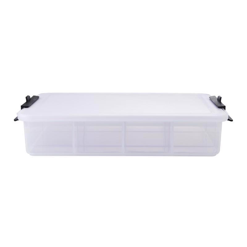 Lifetime Brands 5314753 Clear/White Snackle Box With Cutting Lid 1 pk