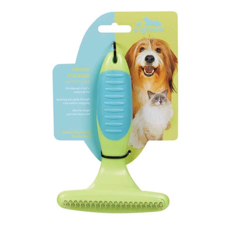 Ugroom US1052 20 Blue Cat/Dog Grooming Rake 1 pk