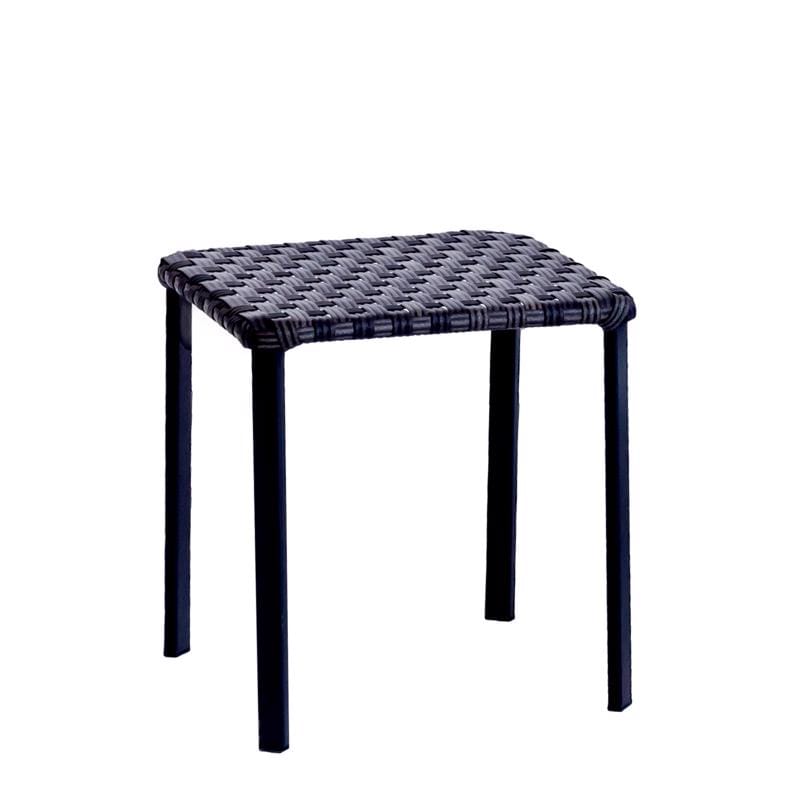 Living Accents H22ST2408 Brown Square Wicker Stackable Side Table