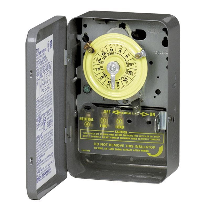 Intermatic T101D89 Indoor 24 Hour Mechanical Timer 120 V Gray