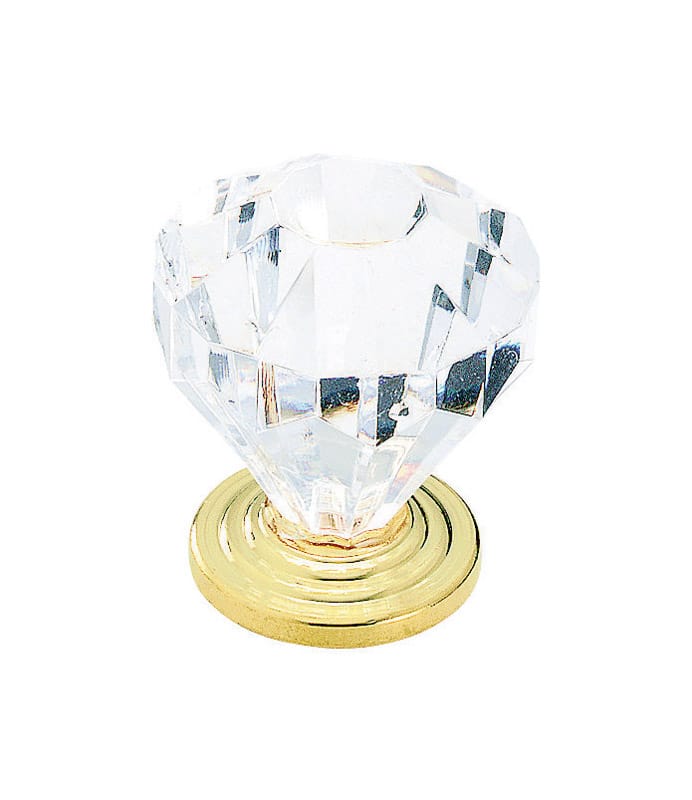 Amerock 14303CBB Traditional Classics Octagonal Cabinet Knob 1-1/4 in. D 1-3/8 in. Burnished Brass 1 pk