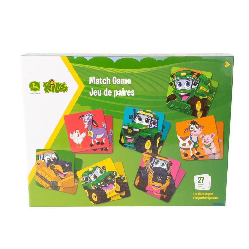 Tomy 47283B John Deere Kids Match Game Multicolored 54 pc