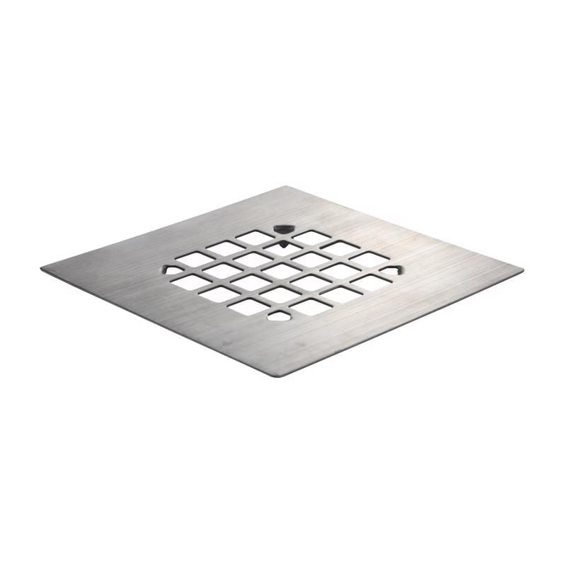 Danco 9D00011045 4-1/4 in. Brushed Nickel Square Stainless Steel Drain Cover