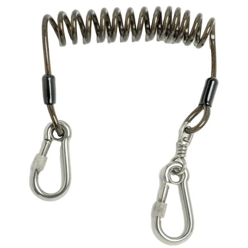 Dewalt DXDP710900 Stainless Steel Coiled Tool Lanyard 4 in. L 2 lb. cap. Silver 1 pc