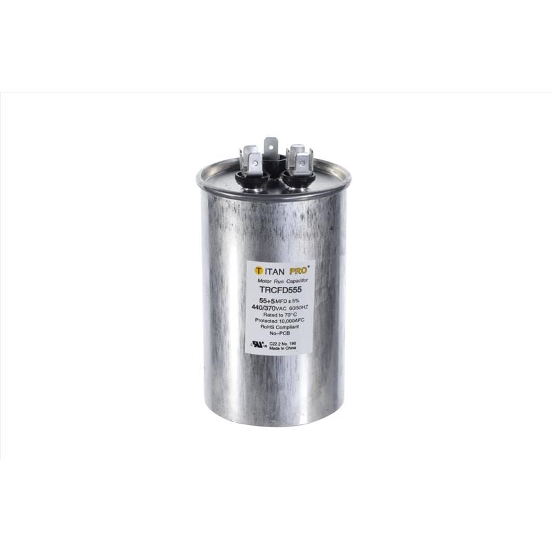 Titan Pro TRCFD555 55+5 MFD 440 V Round Run Capacitor