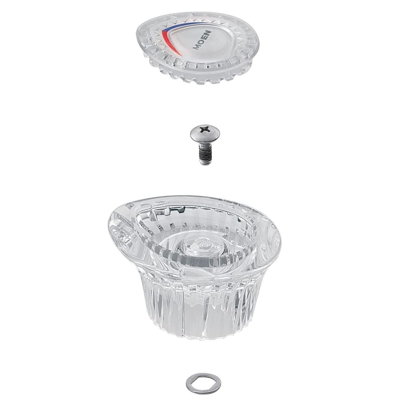 Moen 96782 Chateau Clear Bathroom Faucet Handles