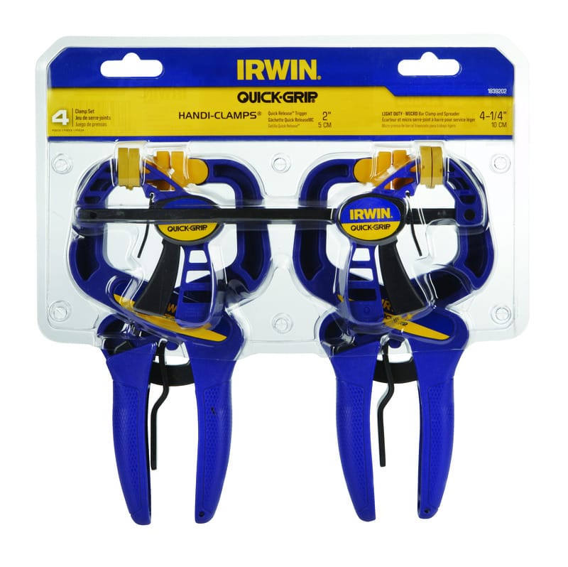 Irwin IRHT83222 Grip Clamps 4 pk