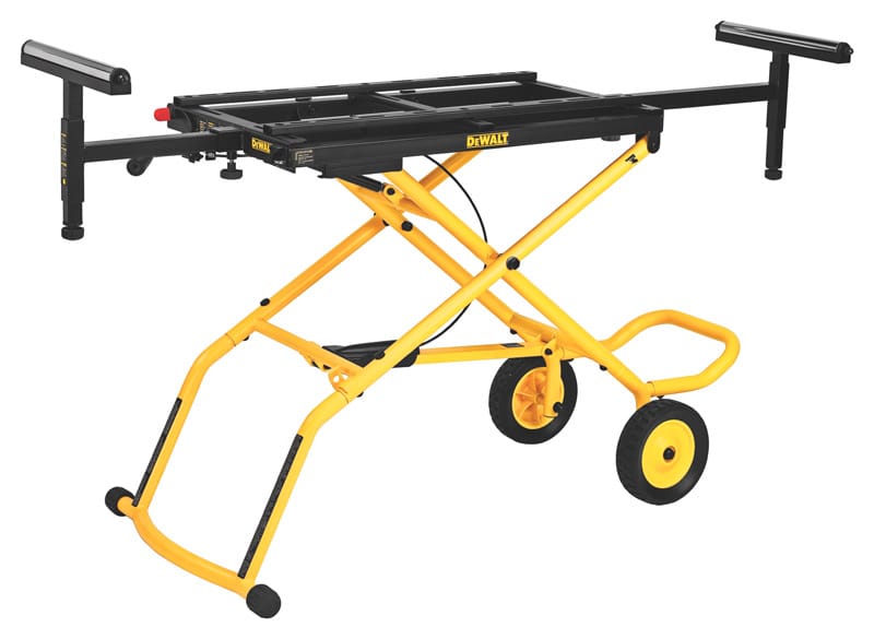 Dewalt DWX726 Metal 98 in. L X 32-1/2 in. H X 59.5 in. W Miter Saw Stand Yellow 1 pc