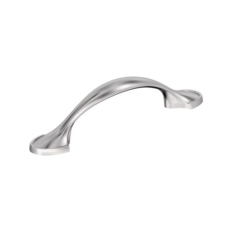 Amerock 173CH Everyday Basics Traditional Arch Cabinet Pull 3 in. Polished Chrome Silver 1 pk