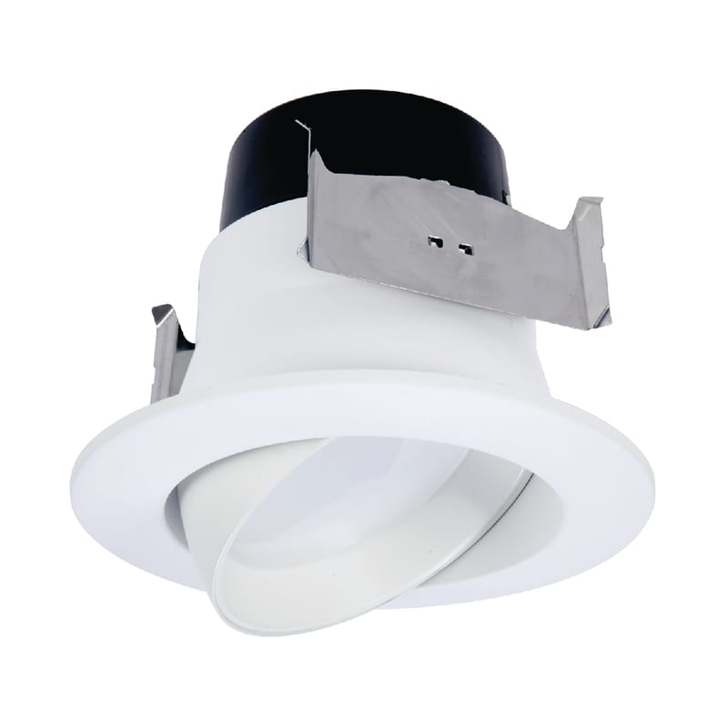 Halo LA4069271EWH LA4 Series Matte Warm White 4 in. W LED Adjustable Retrofit Kit 9 W