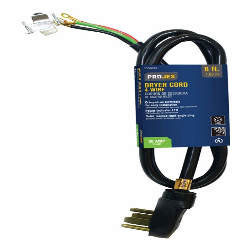 Projex FW-825 10/4 SRDT 125/250 V 6 ft. L Dryer Cord