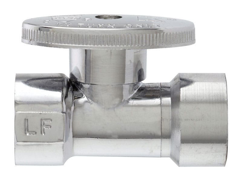 Keeney 2057PCLF 1/2 in. FIP in. X 1/2 in. Brass Straight Stop Valve