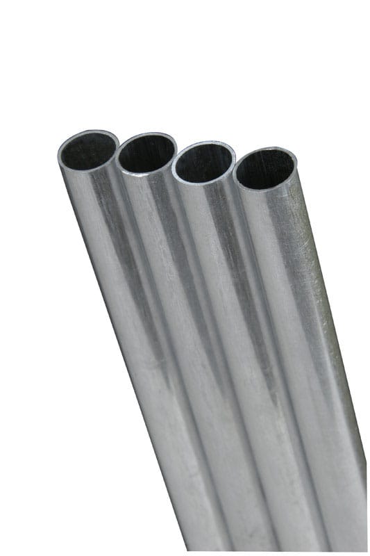 K&S 8102 1/8 in. D X 1 ft. L Round Aluminum Tube