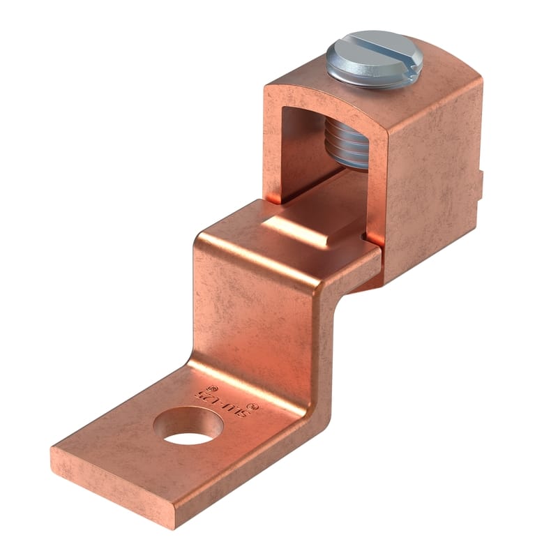 Gardner Bender GBSLU-125 6-1/0 AWG Offset Terminal Lug Copper 2 pk