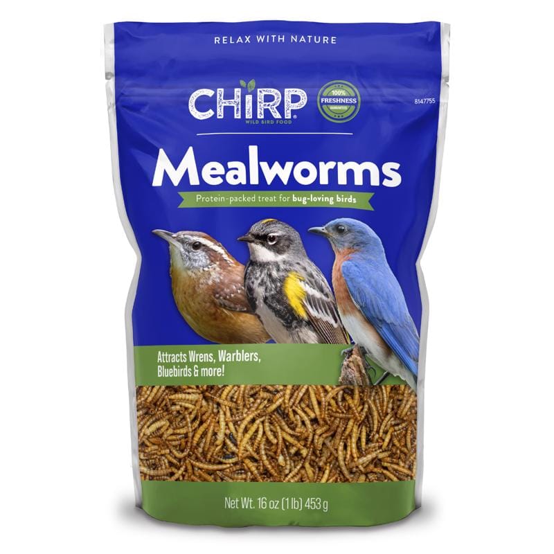 Chirp 17409 Mealworms Wild Bird Food 16 oz