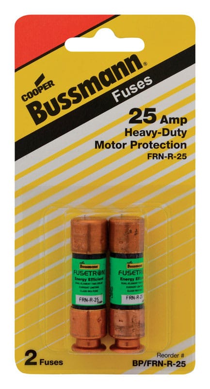 Bussmann BP/FRN-R-25 25 amps Dual Element Time Delay Fuse 2 pk