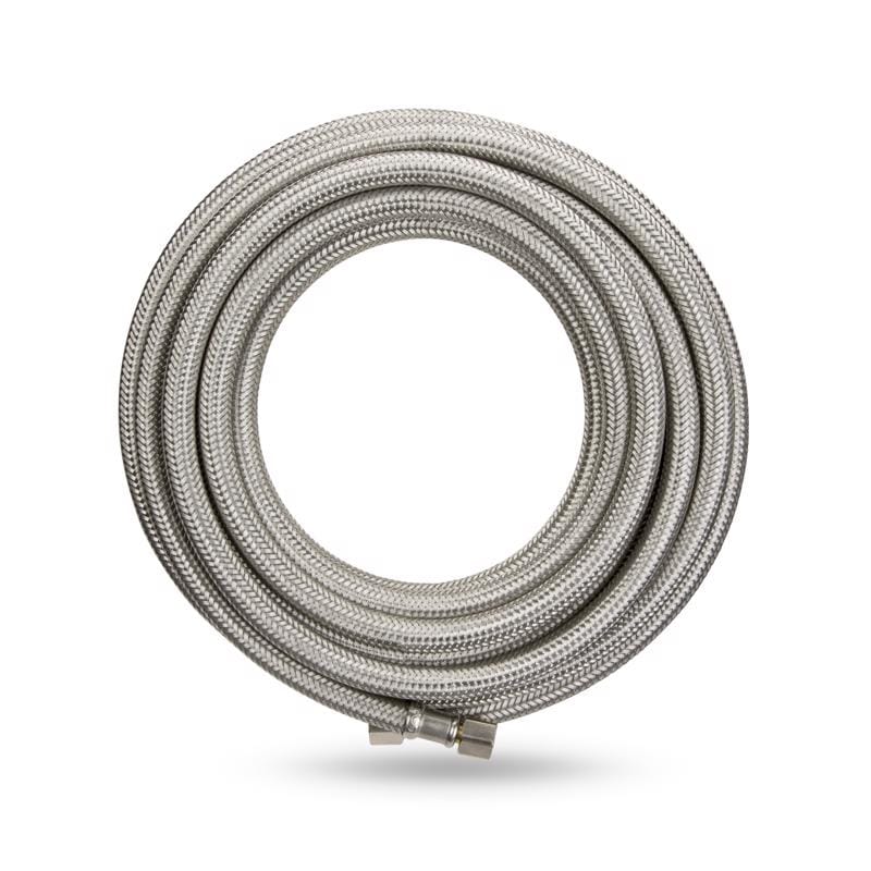 Plumb Pak PP255920 1/4 in. Compression Sizes X 1/4 in. D Compression 20 ft. Stainless Steel Ice Maker Supply