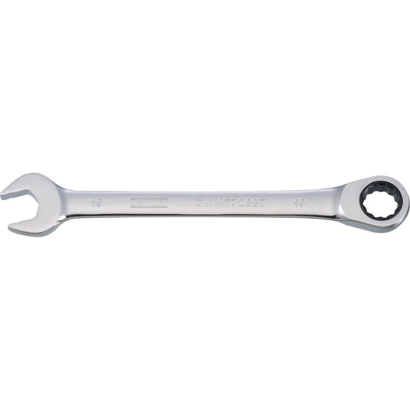 Dewalt DWMT72307OSP 19 mm X 19 mm 12 Point Metric Ratcheting Combination Wrench 9-11/16 in. L 1 pc