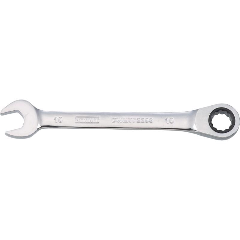 Dewalt DWMT72298OSP 10 mm X 10 mm 12 Point Metric Ratcheting Combination Wrench 5-5/32 in. L 1 pc