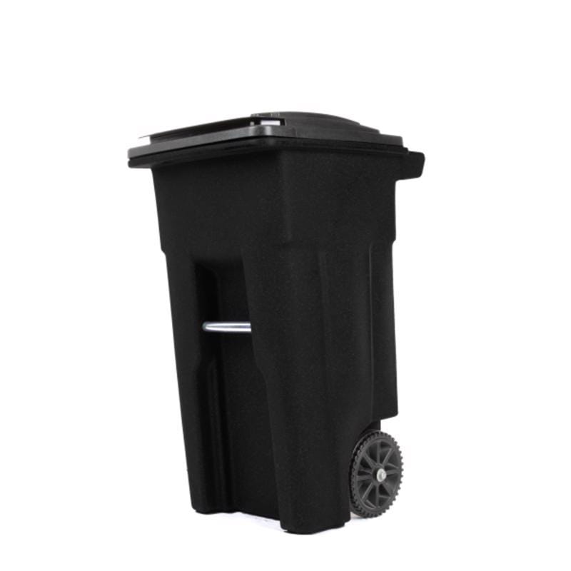 Toter 79232-R2200 32 gal Black Polyethylene Wheeled Garbage Can Lid Included