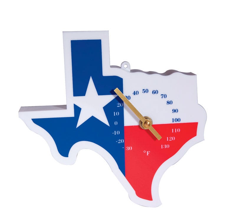 Turbine 912 Texas Dial Thermometer Plastic White