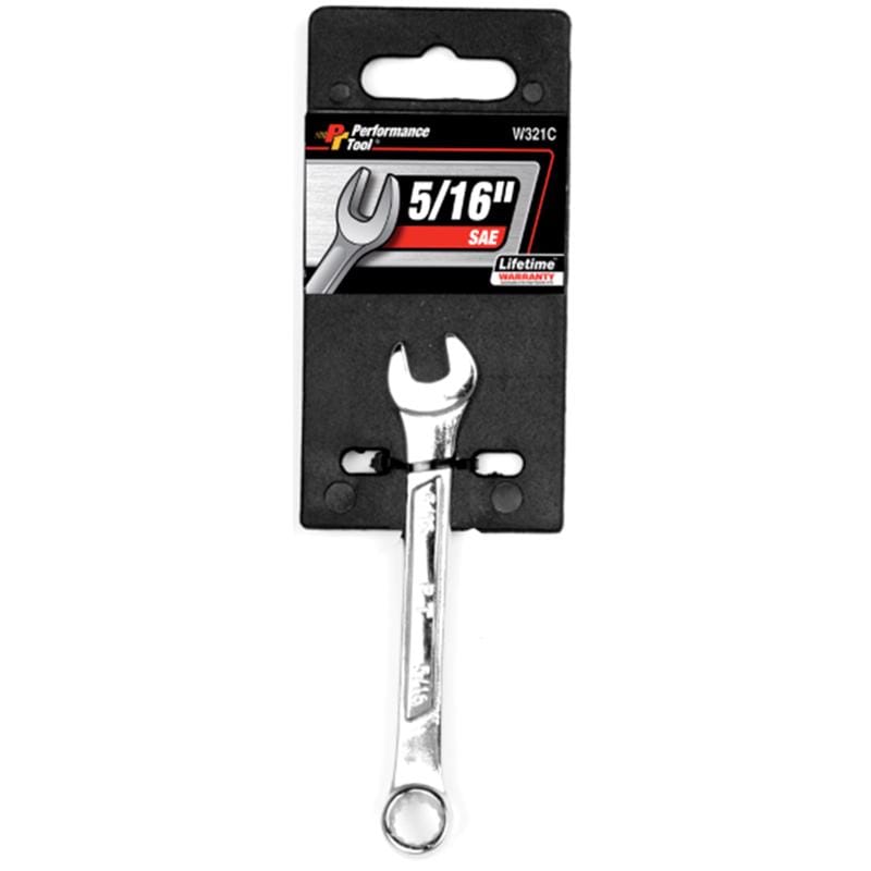 Performance Tool W321C 5/16 in. X 5/16 in. 12 Point SAE Combination Wrench 1 pc