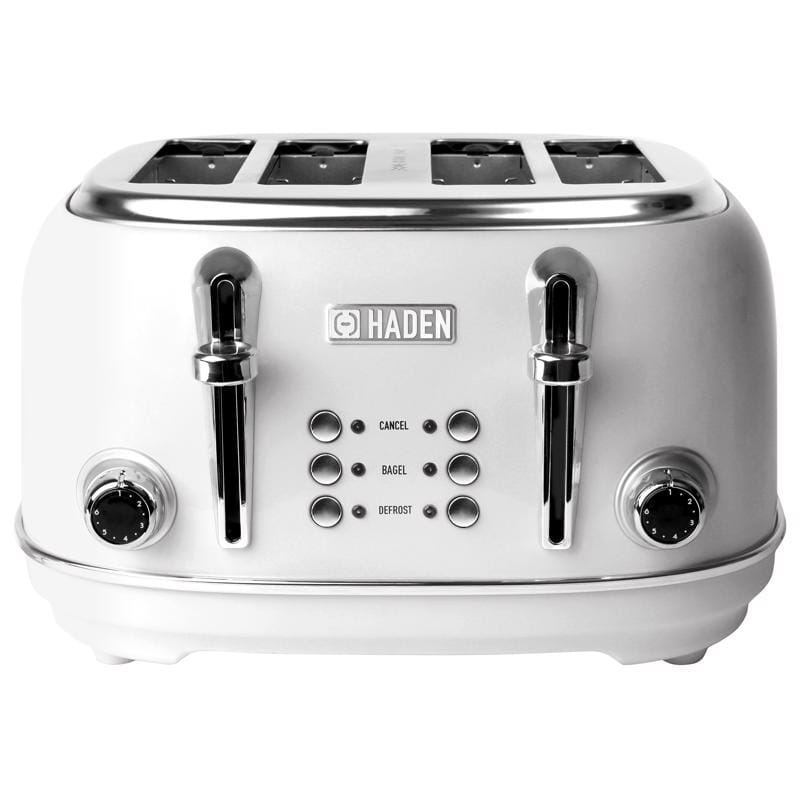 Haden 75013 Heritage Stainless Steel White 4 slot Toaster 8 in. H X 13 in. W X 12 in. D