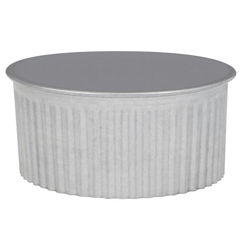 Imperial GV0733 4 in. D Galvanized Steel Crimped Pipe End Cap