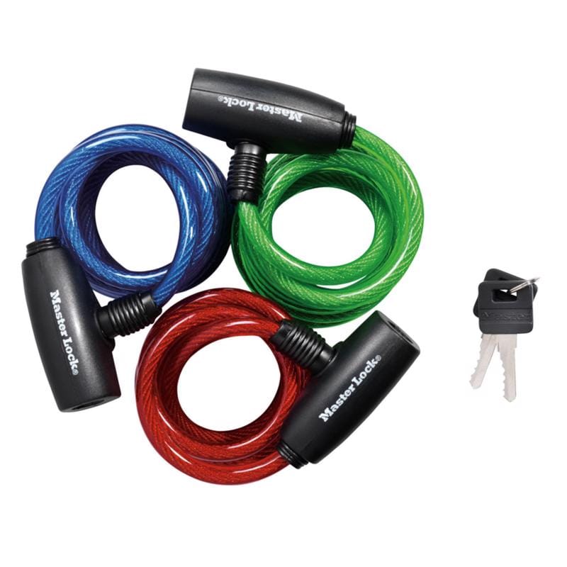 Master Lock 8127TRI 5/16 in. D X 72 in. L Vinyl Coated Steel Locking Cable
