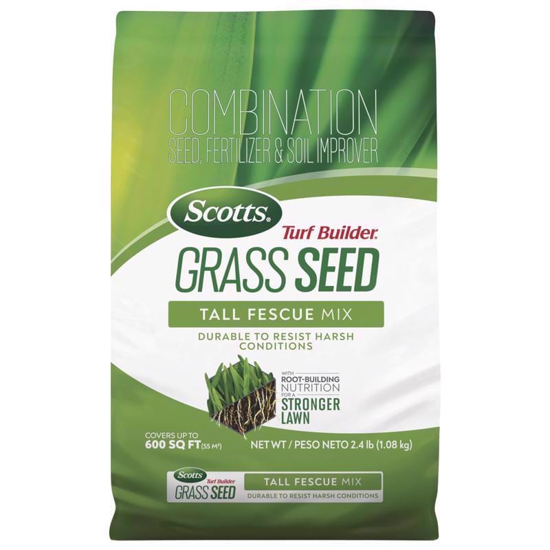 Scotts 18046F Turf Builder Tall Fescue Grass Sun or Shade Fertilizer/Seed/Soil Improver 2.4 lb