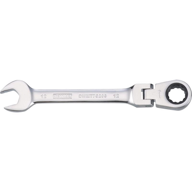 Dewalt DWMT75203OSP 12 mm X 12 mm 12 Point Metric Flex Head Combination Wrench 5.81 in. L 1 pc